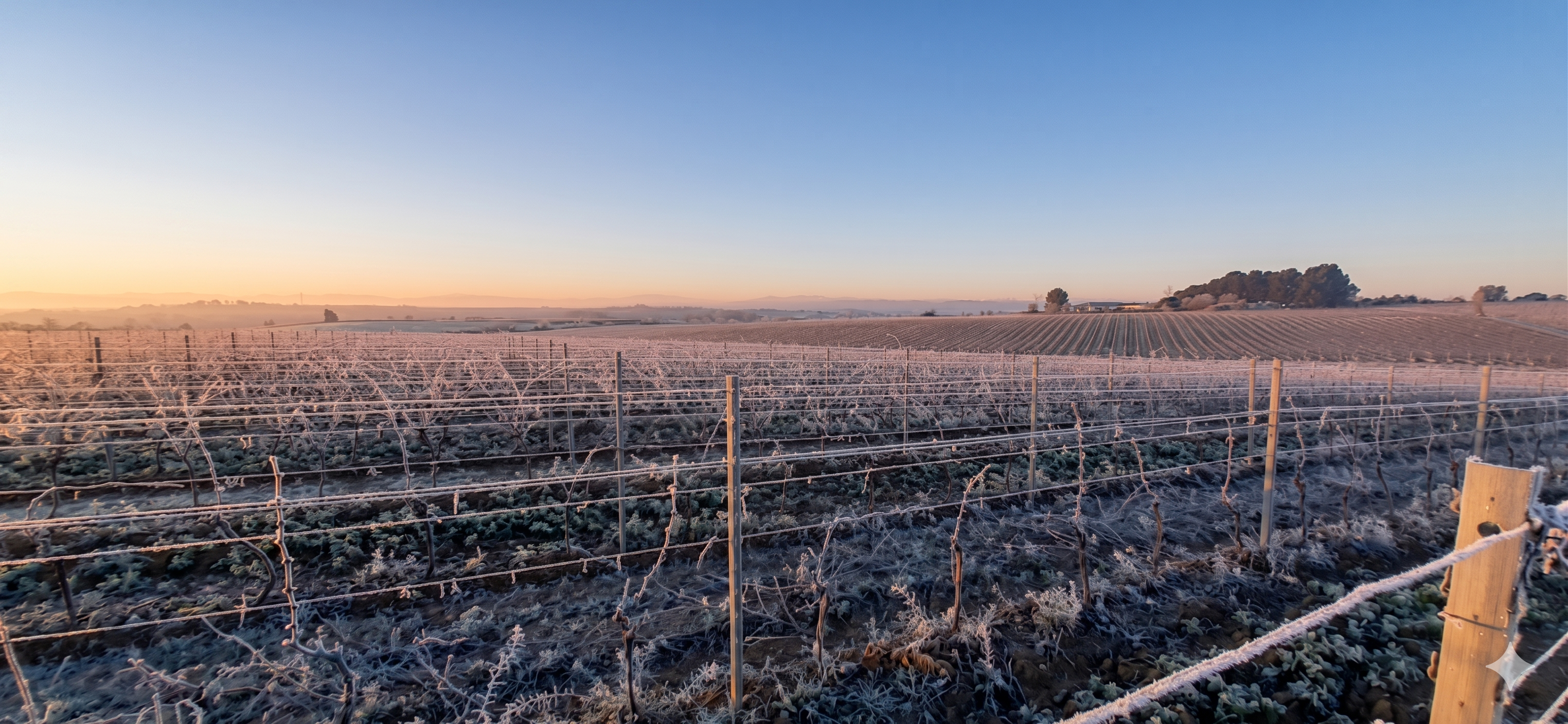 Vignoble au lever du soleil